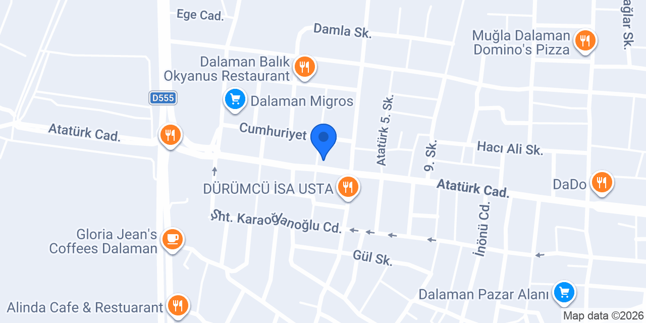 Stil Çiçekçilik Dalaman konumu