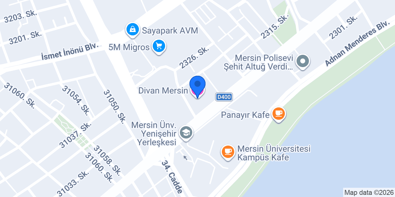 Divan Mersin konumu