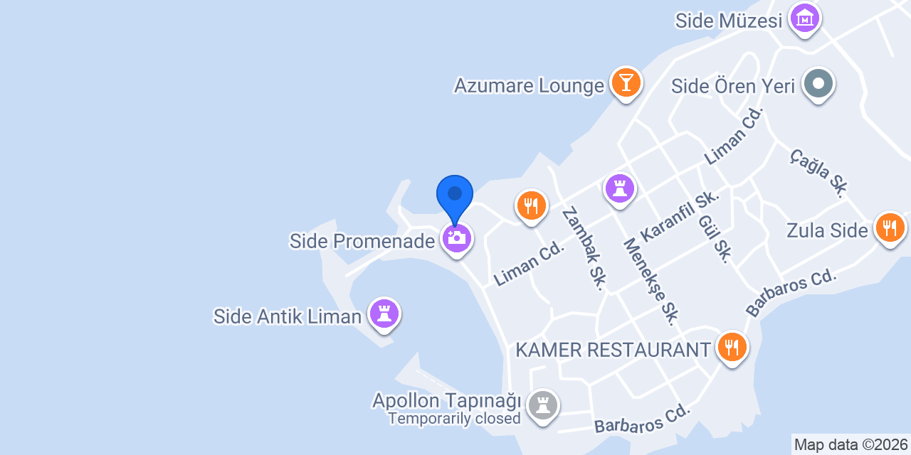SİDE ORFOZ RESTAURANT & BAR konumu