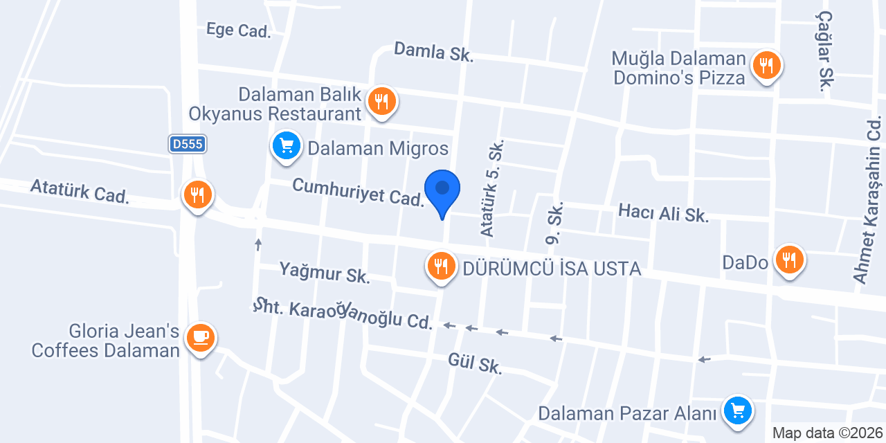 Vitamin Eczanesi Dalaman konumu
