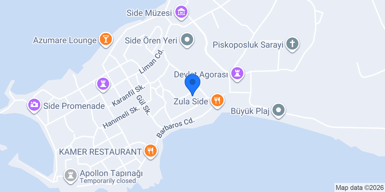 Taş Motel konumu