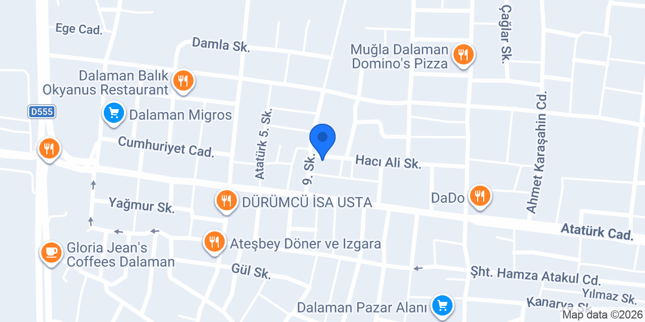 Atlas Reklam Dalaman konumu