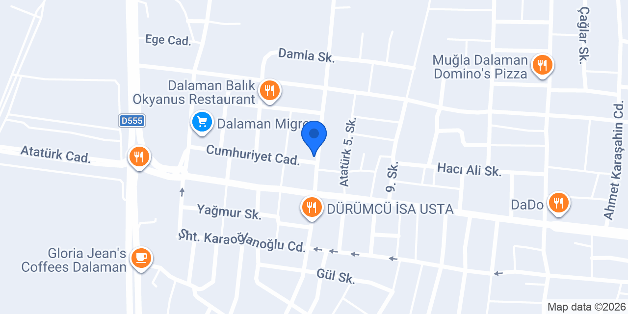 Diş Hekimi Tuğçe Aydın Çiğnaklı konumu