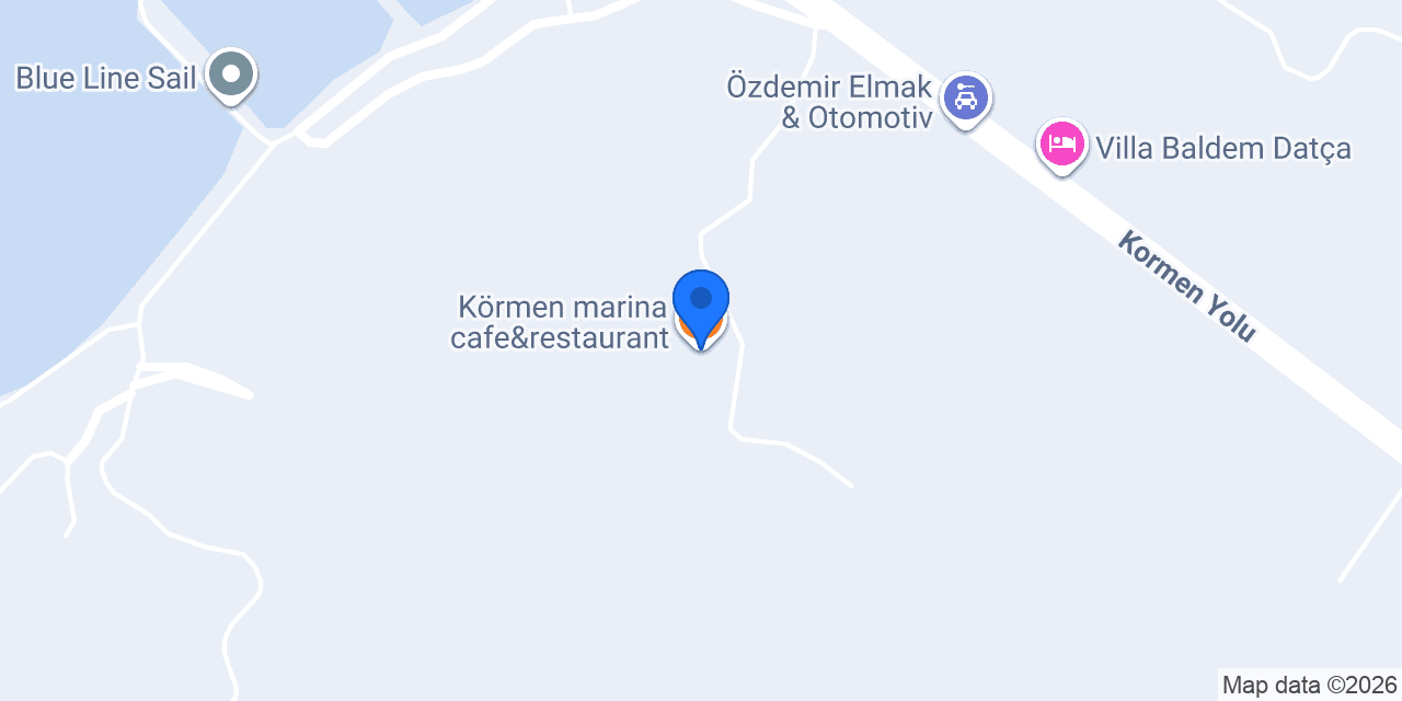 Körmen marina cafe&restaurant konumu