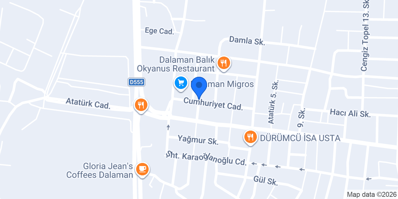 Dalaman Lux Transfer konumu