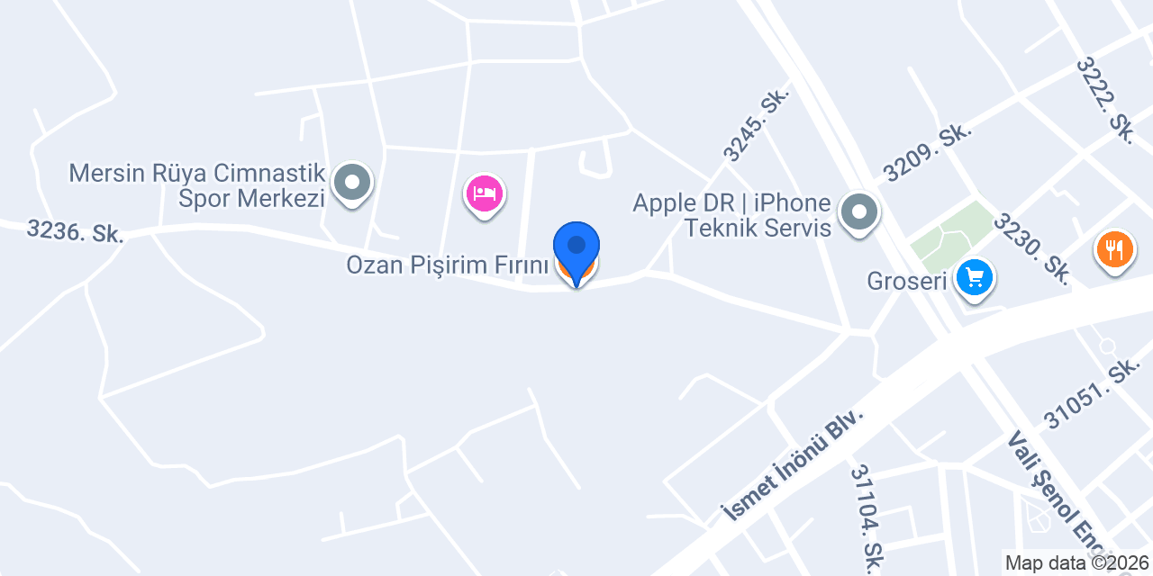 Ozan Pişirim Fırını konumu