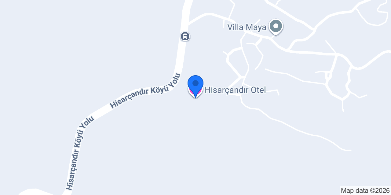 Hisarçandır Otel konumu