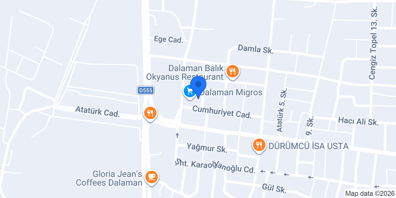 DHL eCommerce - Dalaman Şubesi konumu