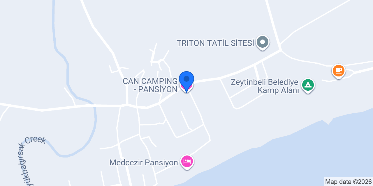 CAN CAMPING - PANSİYON konumu