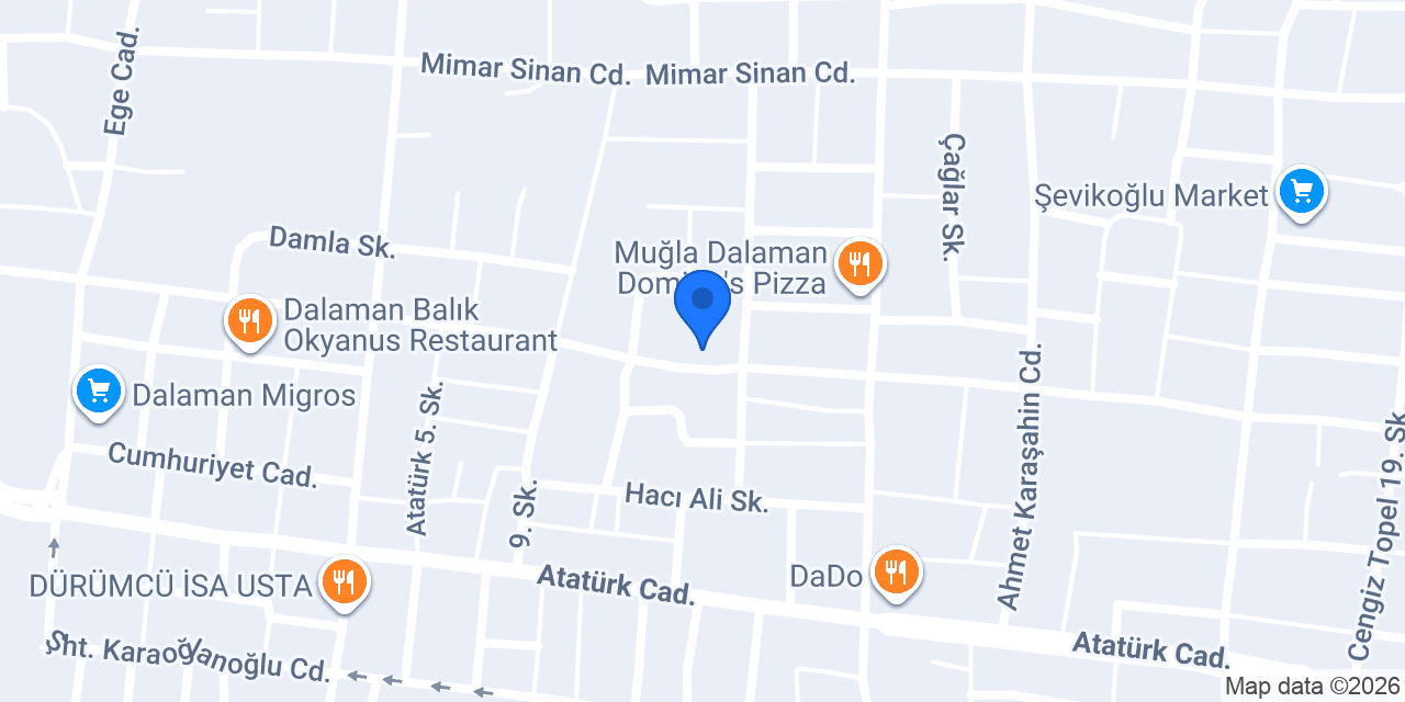 Blackgym Dalaman konumu