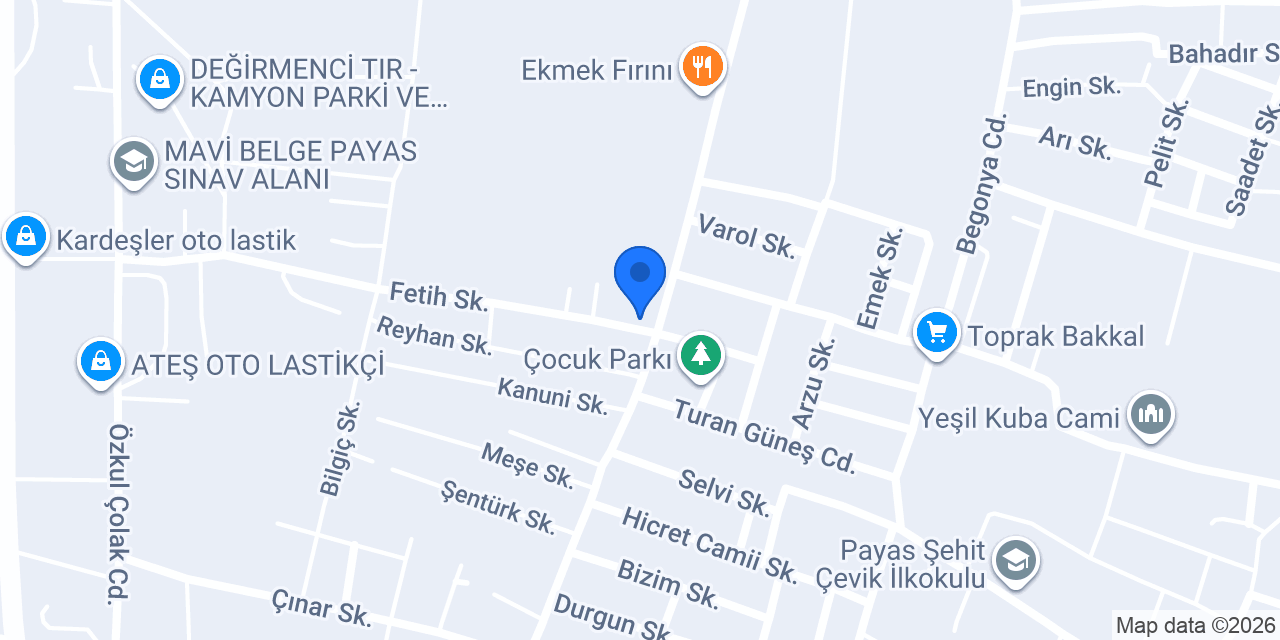 Öz mobilya ve dekorasyon konumu