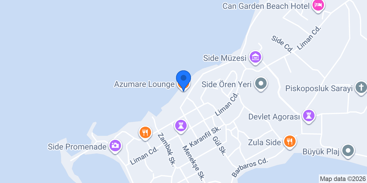 Azumare Lounge konumu
