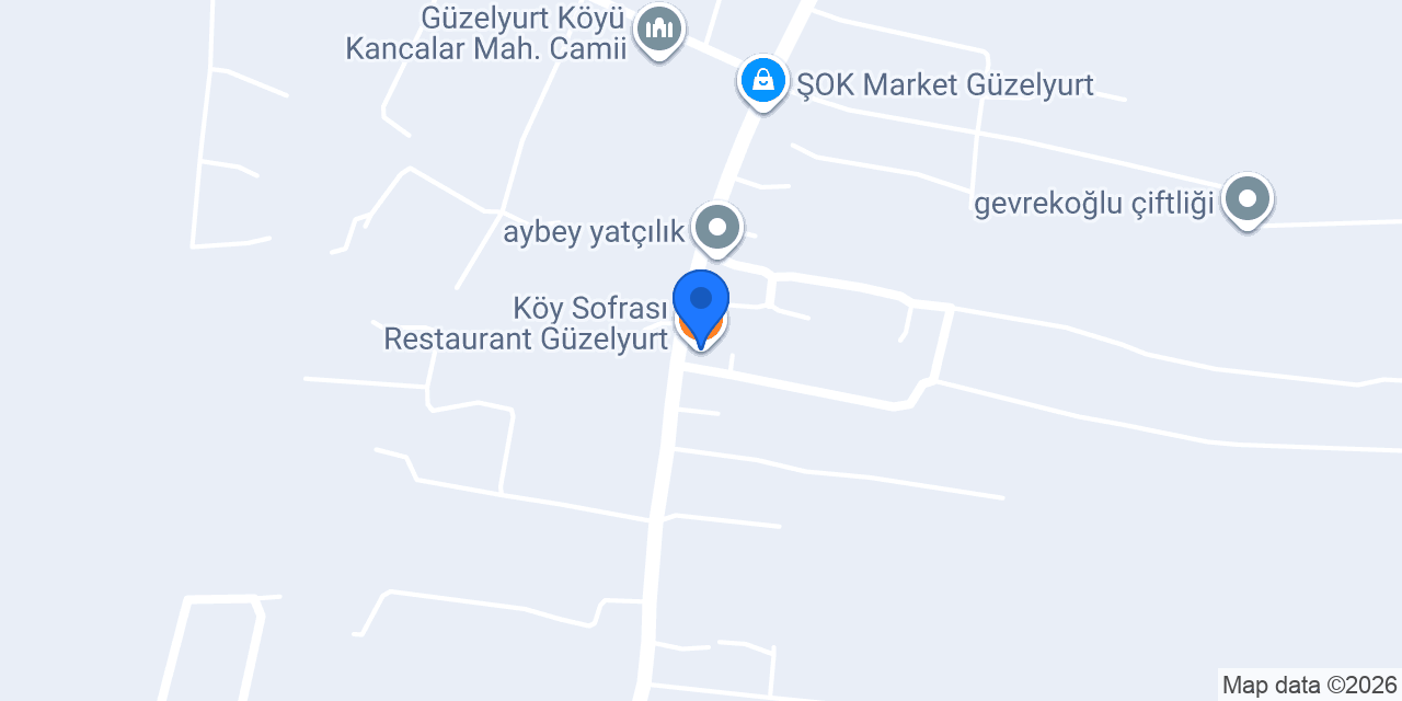 Köy Sofrası Restaurant Güzelyurt konumu