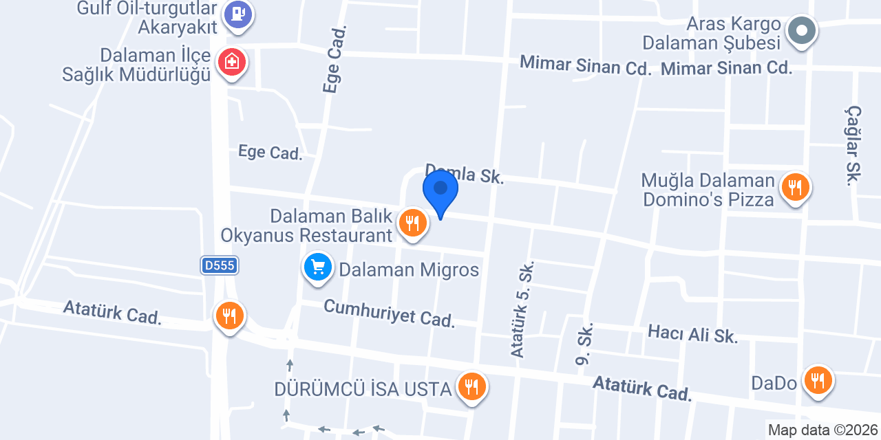 Huzur Et Döner konumu