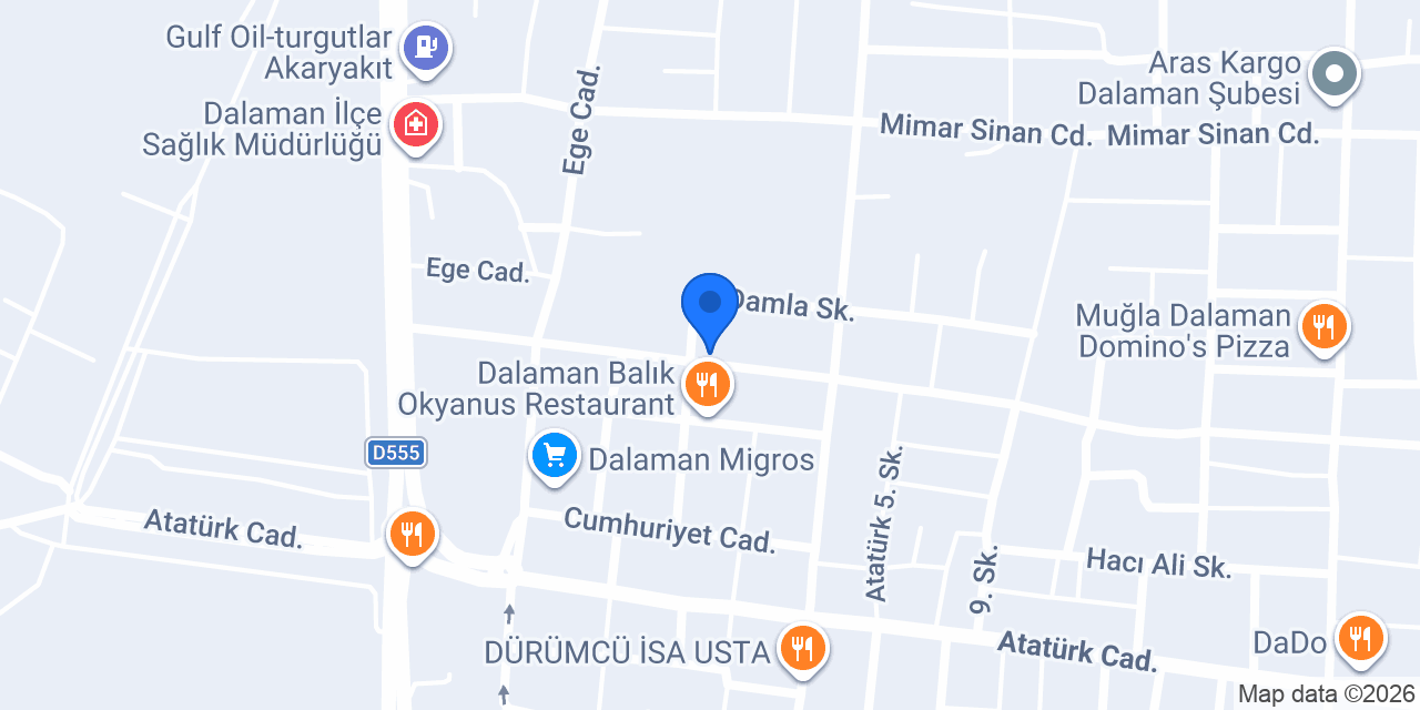 Ayyıldız Erkek Kuaförü konumu