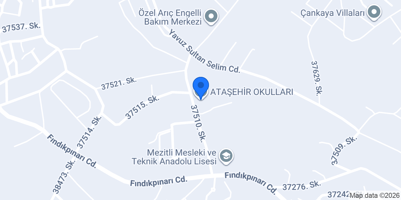 ATAŞEHİR OKULLARI konumu