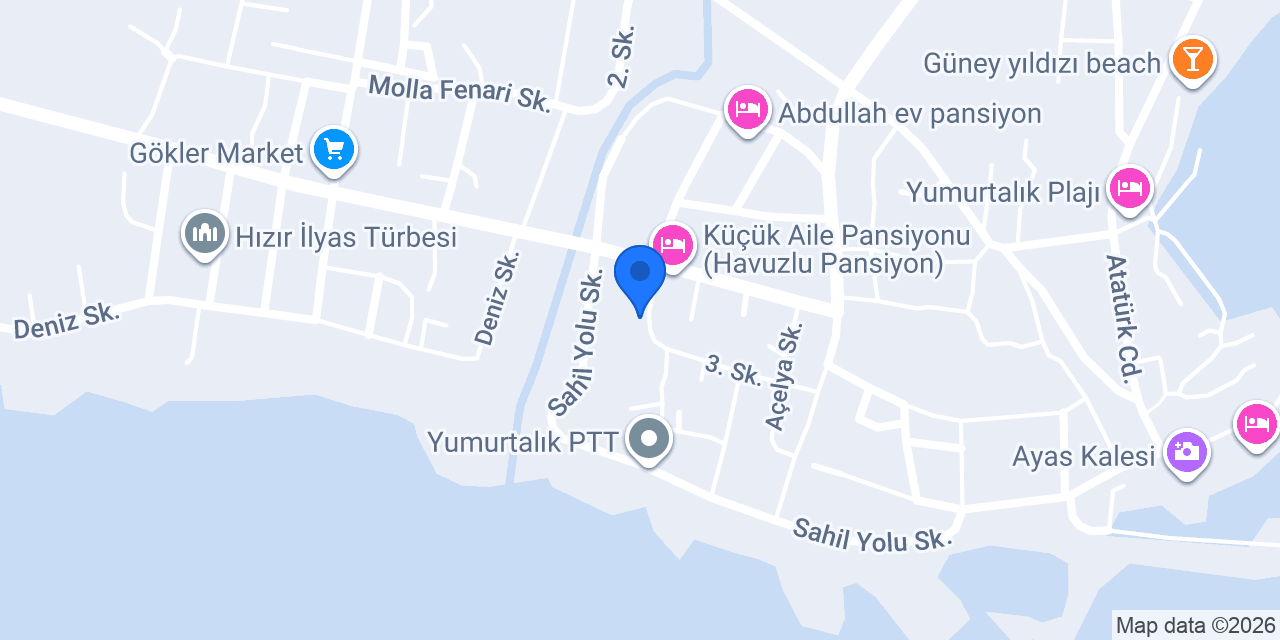 Sevgi Pansiyon konumu