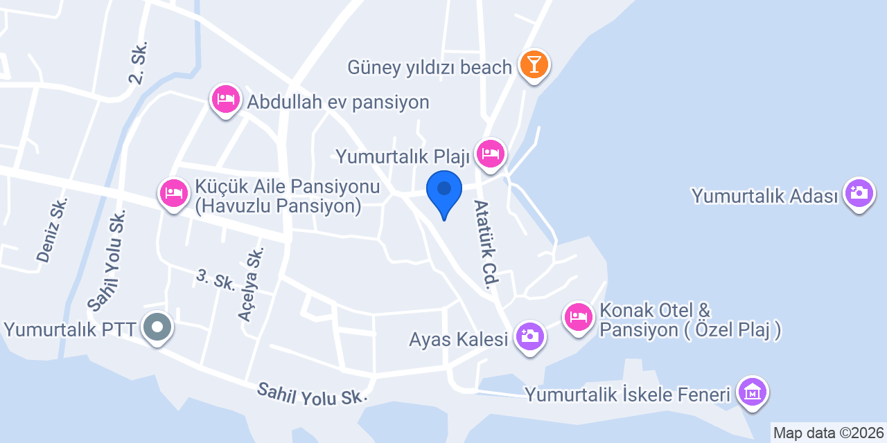 Durmaz Aile Pansiyonu konumu