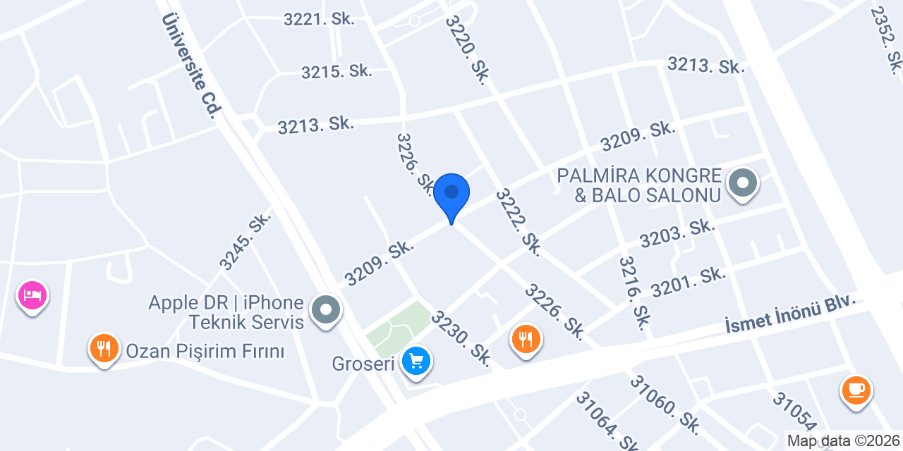 Üniversite Caddesi Taksi konumu