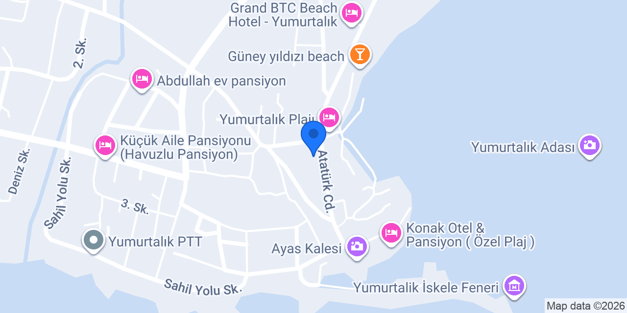 Öztur Otel konumu
