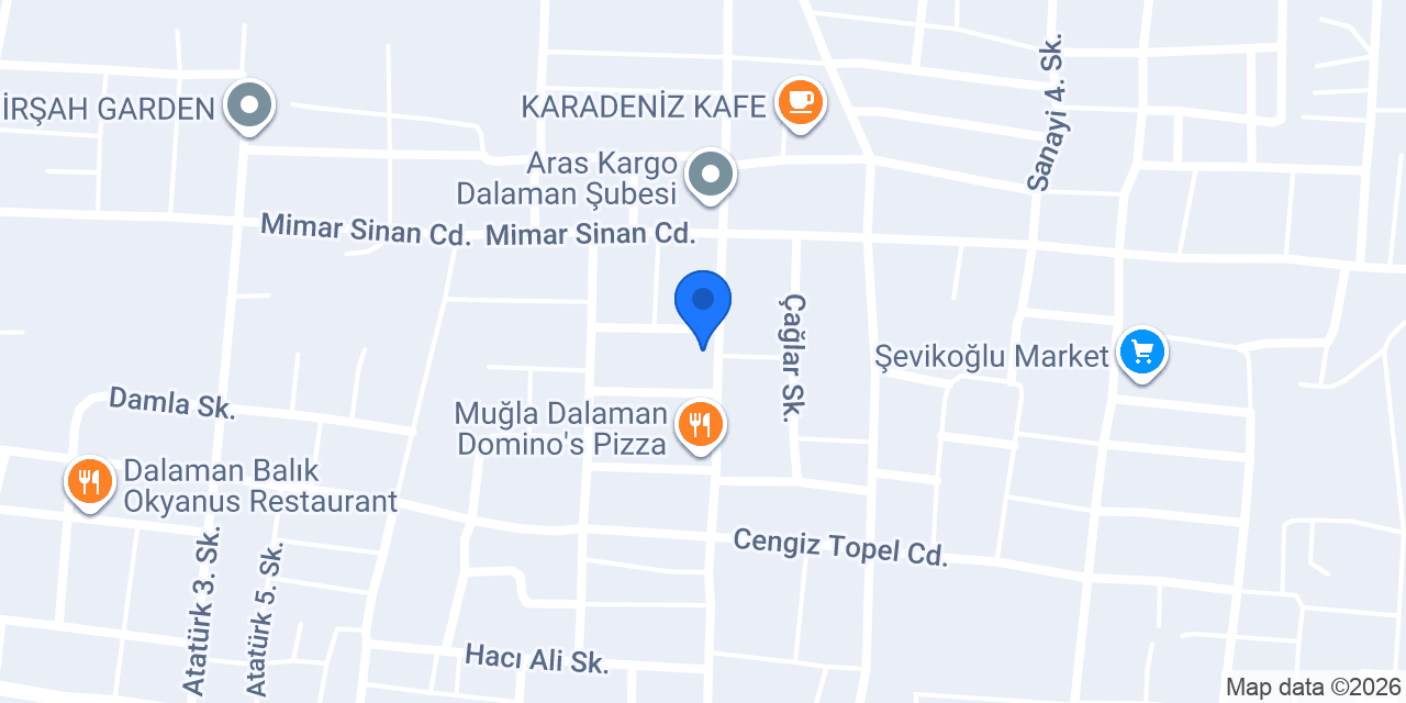 Pasaport Pizza Dalaman konumu