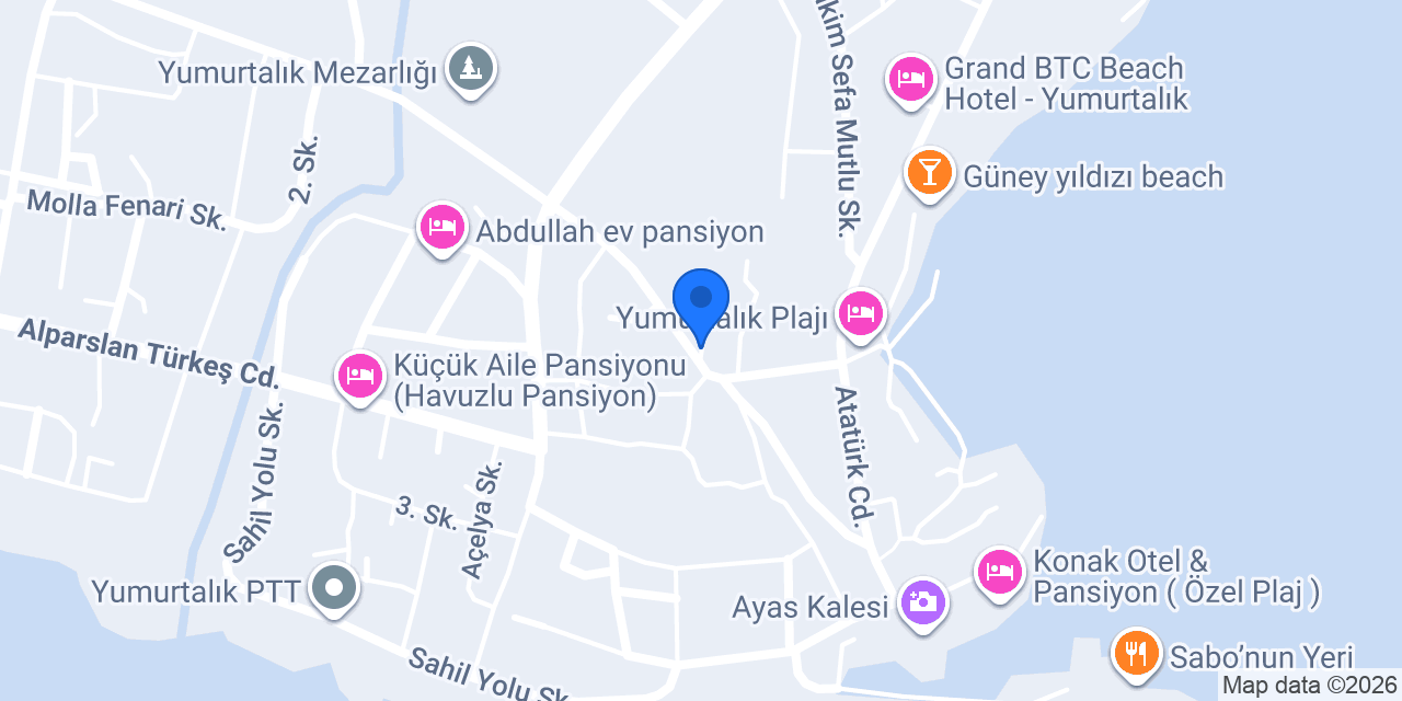 Cesur Aile Pansiyonu konumu