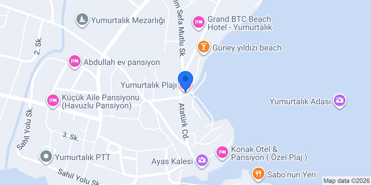 Yumurtalık Plajı konumu