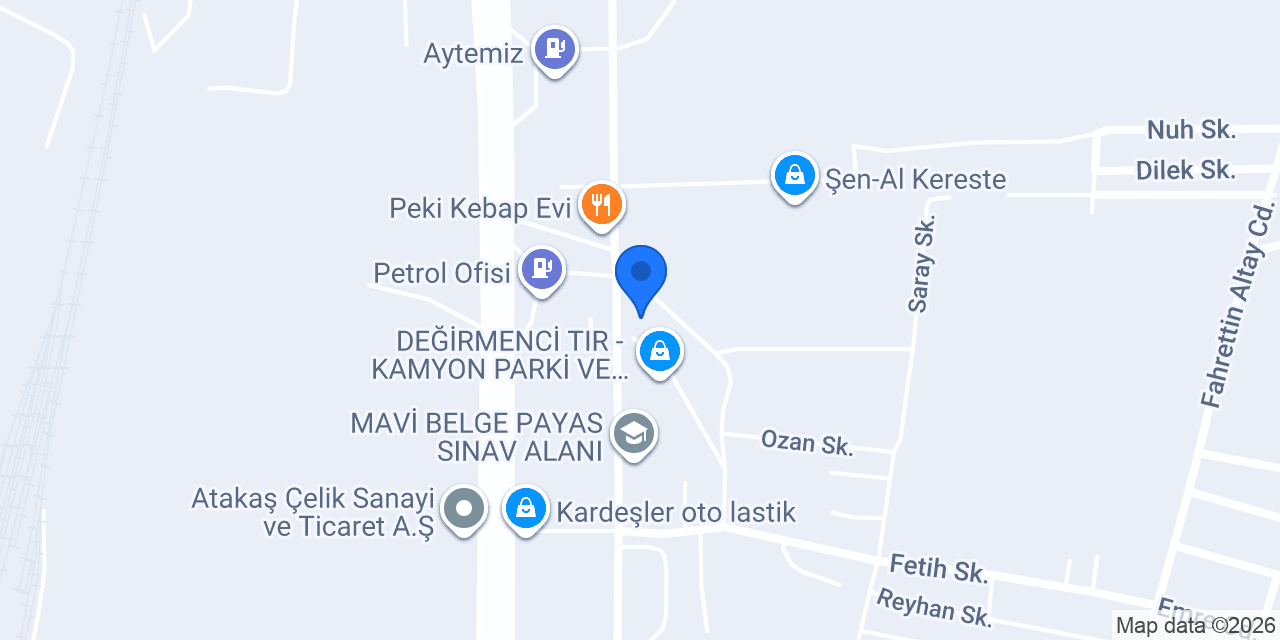 PARMET HURDACILIK konumu