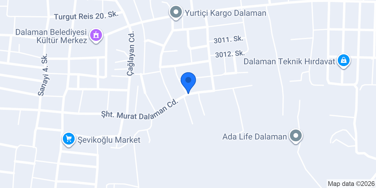 Yükselen Çatı konumu