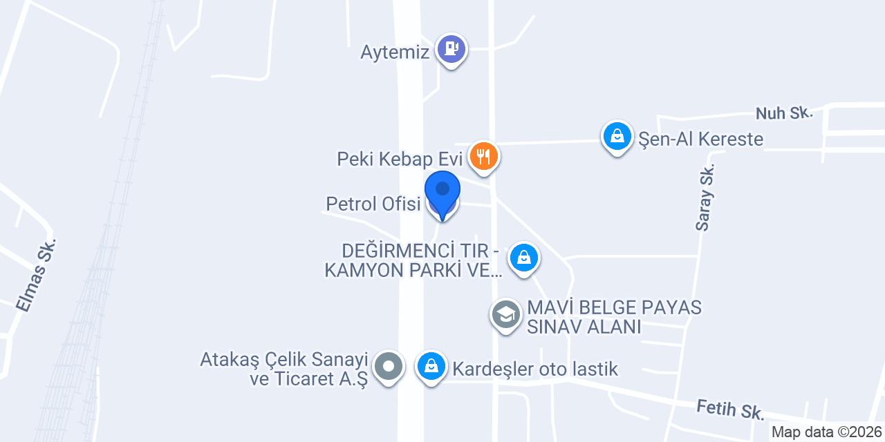 Petrol Ofisi konumu