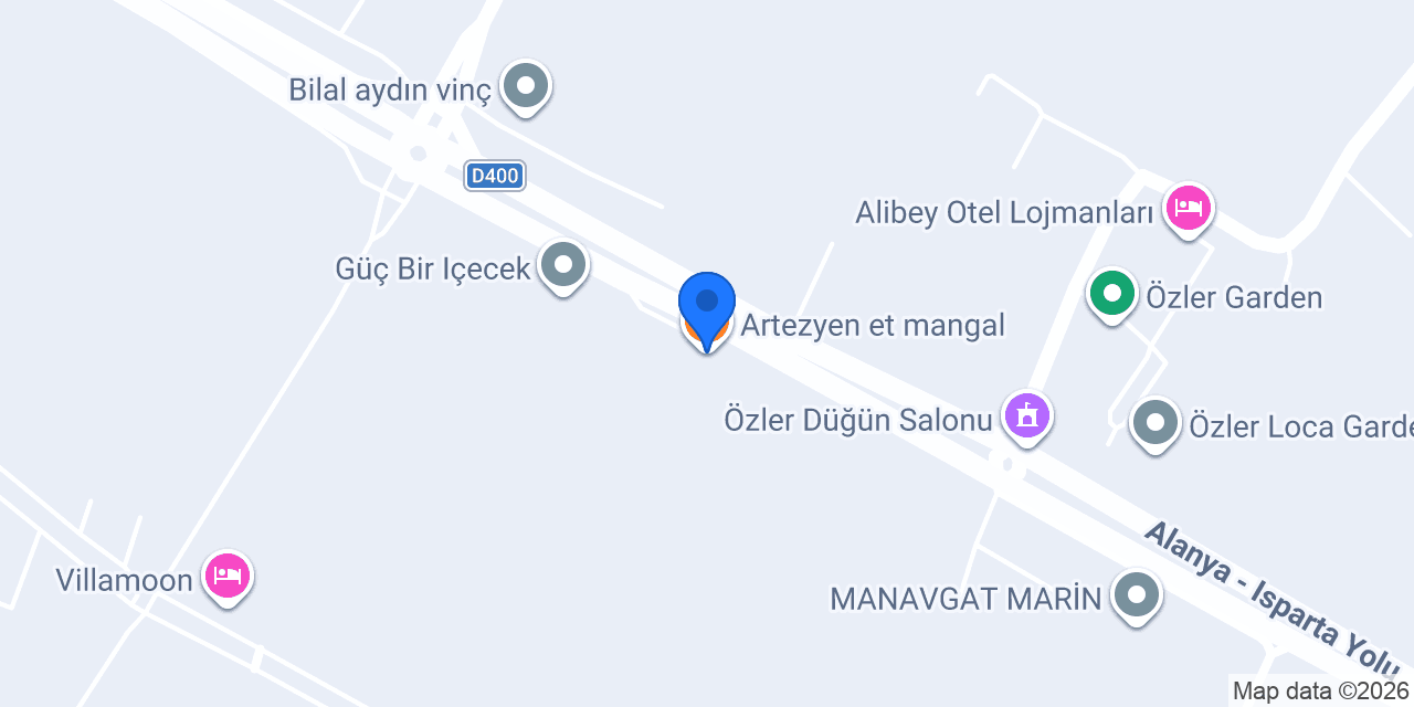 Artezyen et mangal konumu