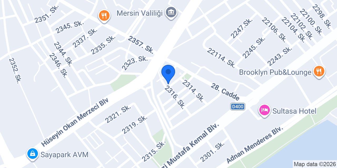 EN YAKIN TAKSİ MERSİN konumu