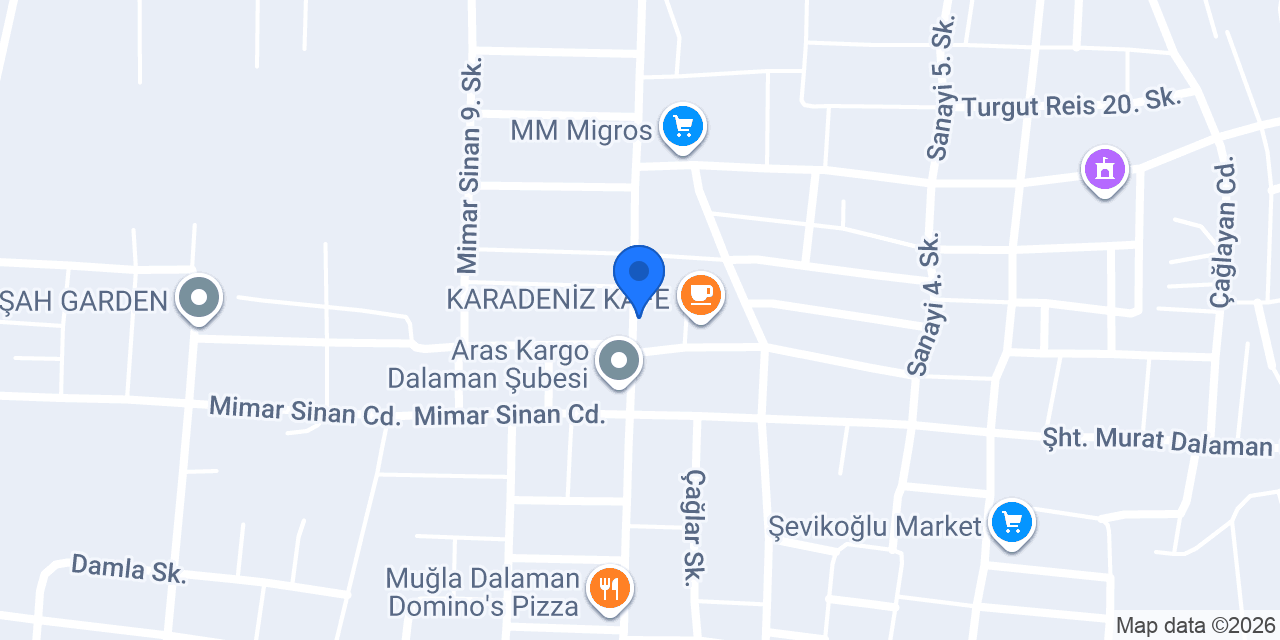 PARLA SİGORTA ACENTELİĞİ - DALAMAN konumu