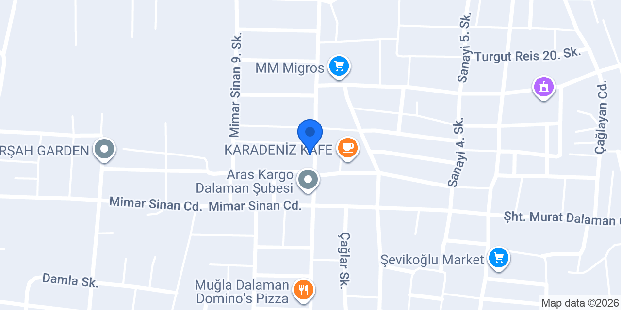 Çetinkaya Marin Soğutma konumu