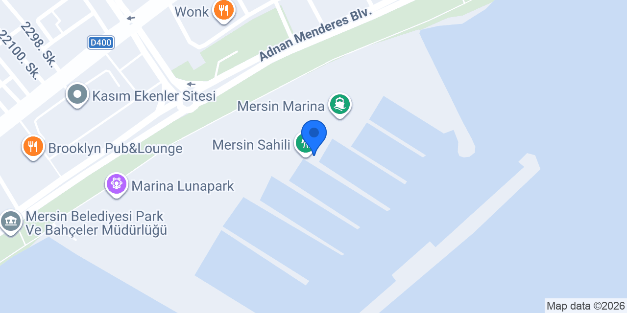 Midpoint Mersin Marina konumu