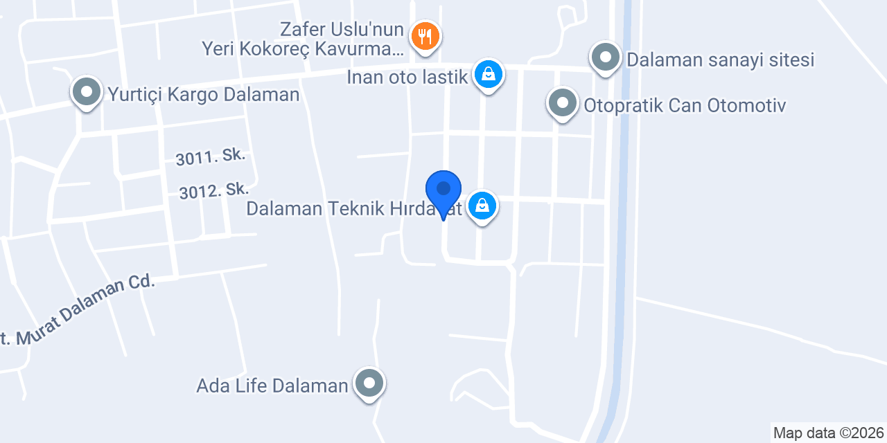 VİP KLİNİK | Sprinter - Vito & Crafter - Transporter Özel Servisi Dalaman konumu