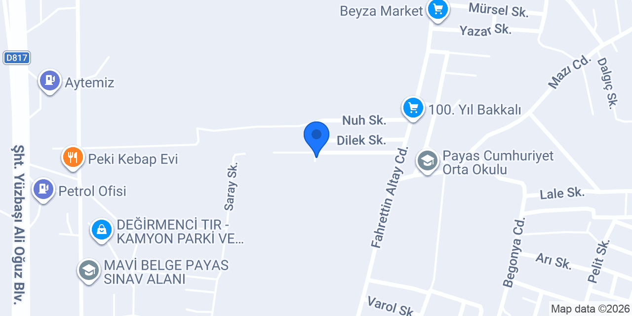 HATAY OTO FRENCİ konumu