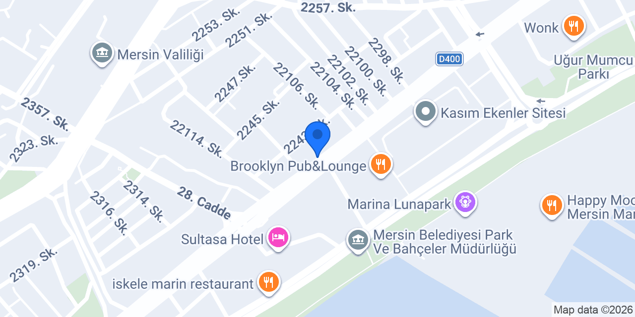 Mersin Çiçekçi Özgem konumu