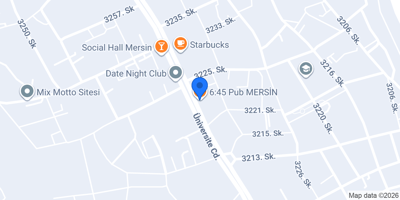 6:45 Pub MERSİN konumu