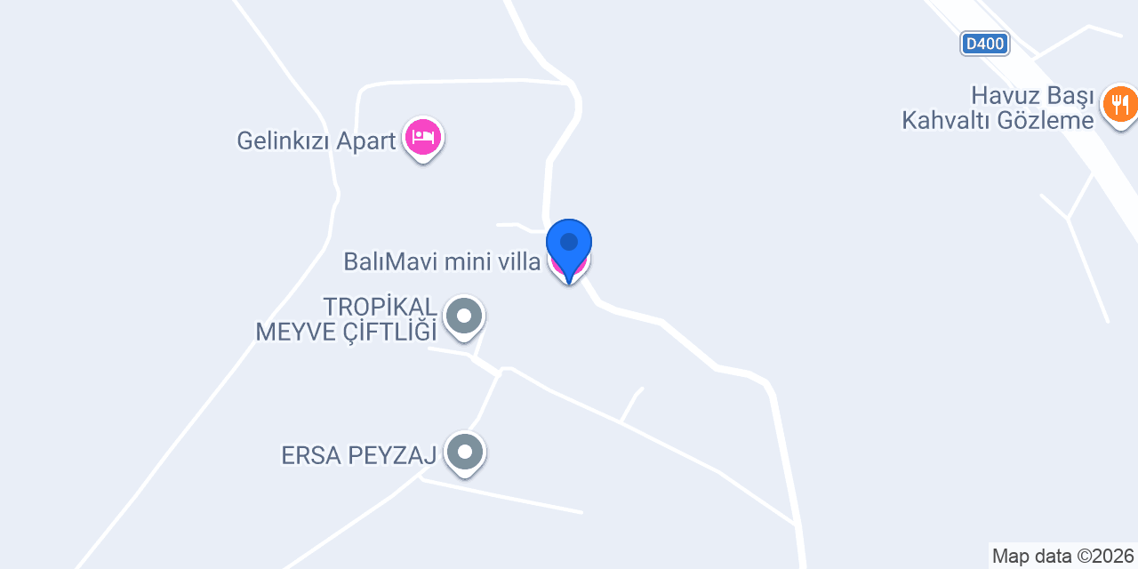 BalıMavi mini villa konumu