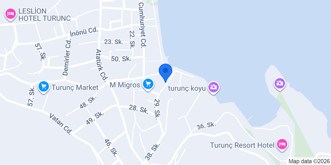 Turunç Çamaşırhanesi konumu