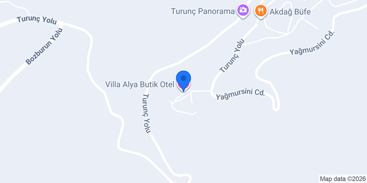 Villa Alya Butik Otel konumu