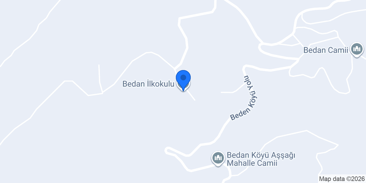 Bedan İlkokulu konumu