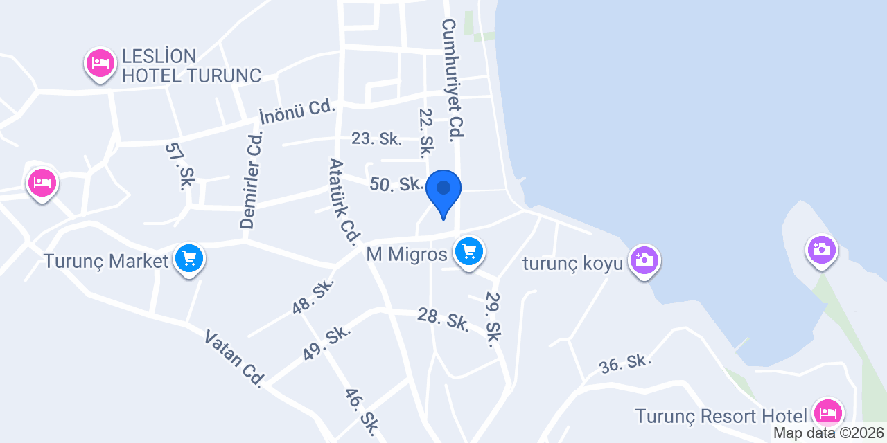 TURUNÇ STAR RENT A CAR konumu