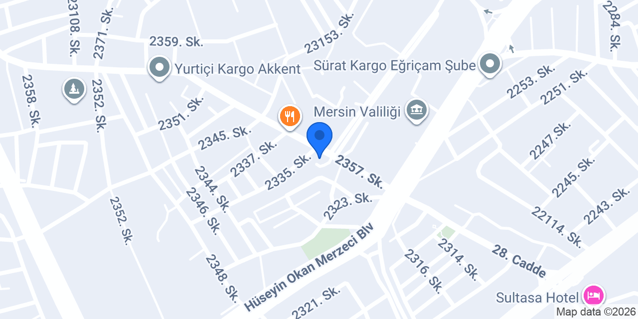 MERSİN AKKENT KOMAGENE konumu