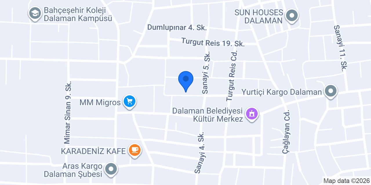 Dalaman Singer Servis konumu