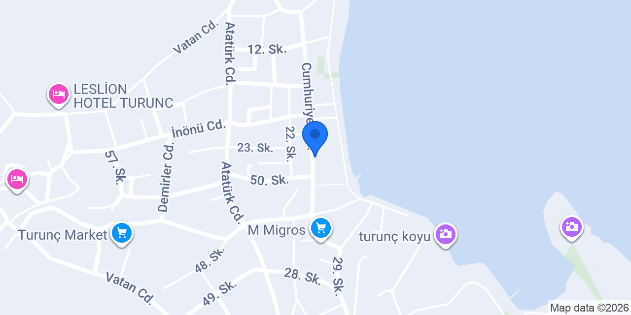 Turunc Bistro konumu