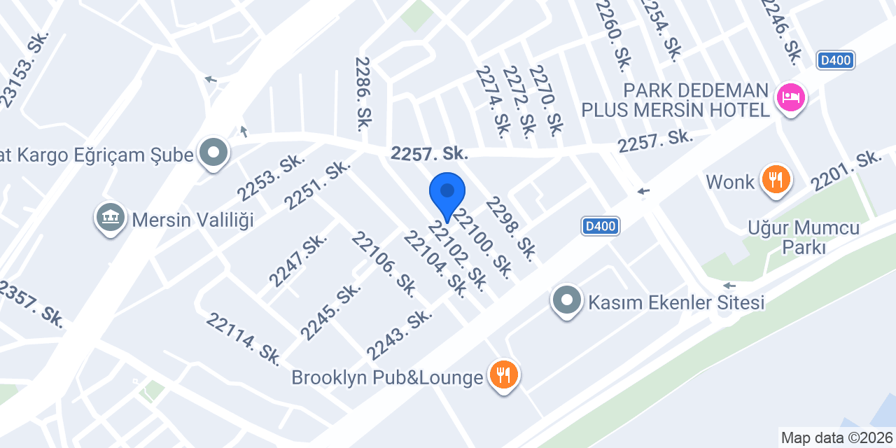 Parkeci Şükrü Usta Mersin konumu