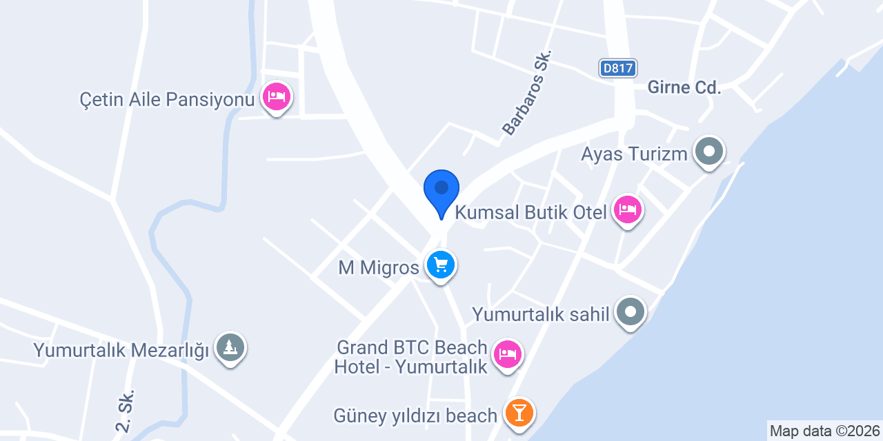 Barbaros İlkokulu konumu