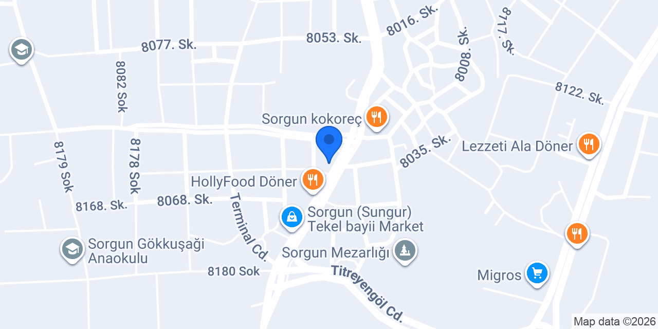 SORGUN YAPİ MARKET konumu